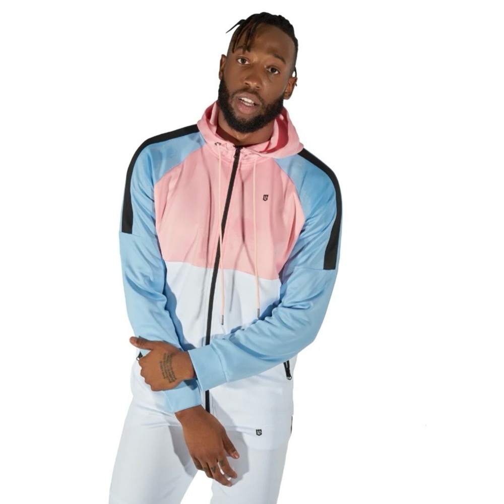 Mallory Gaston Limited Edition Signature Track Jacket XL Colorblock Activewear